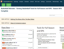 Tablet Screenshot of basketballmonster.com